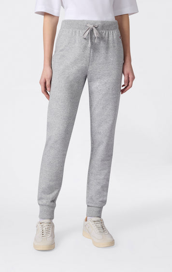 Pantalon Léger Coupe Slim avec Bas à Cordon de Serrage Femme