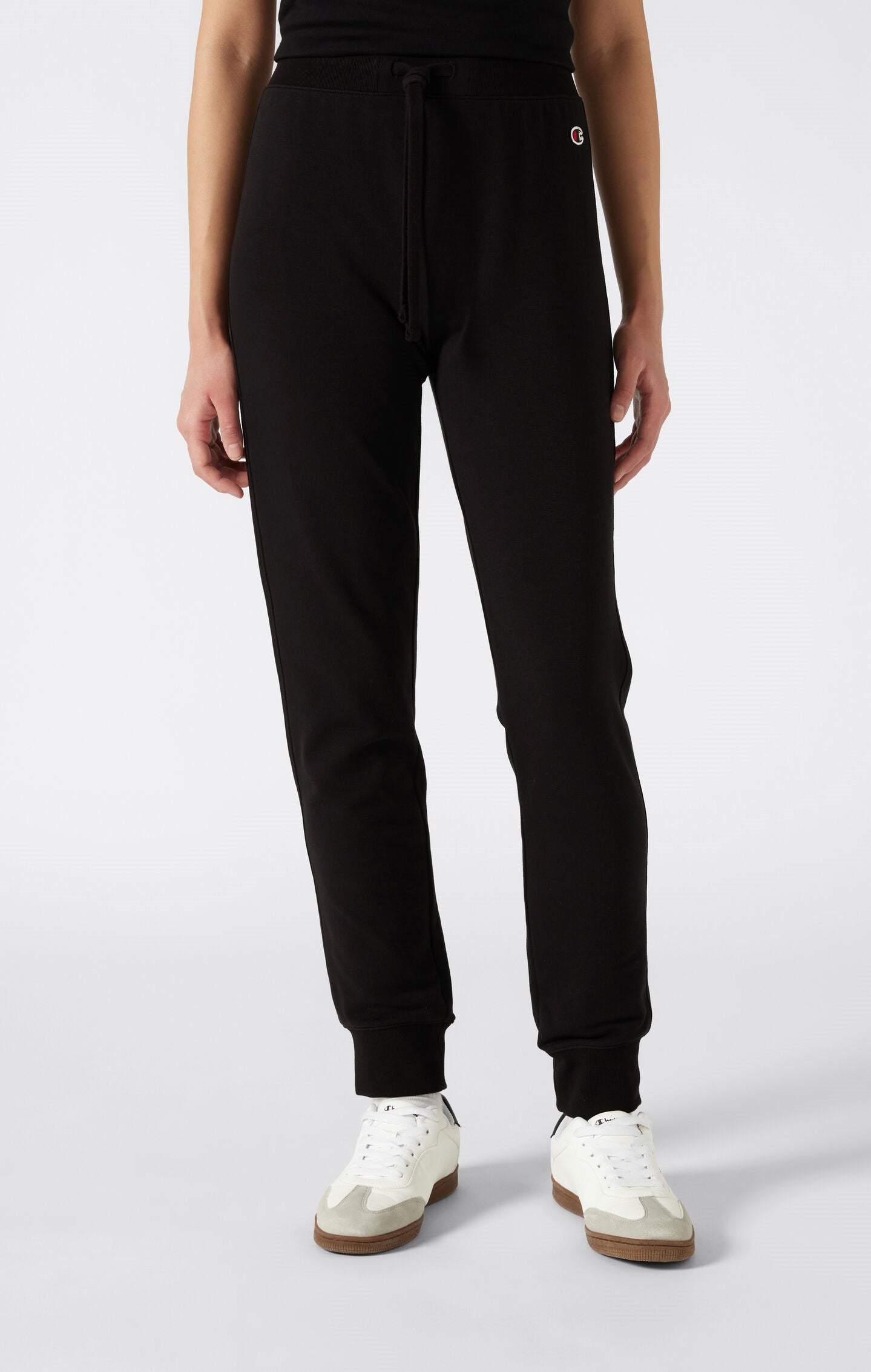 Leichte Slim Fit Hose mit Kordelzug an den Knöcheln Damen