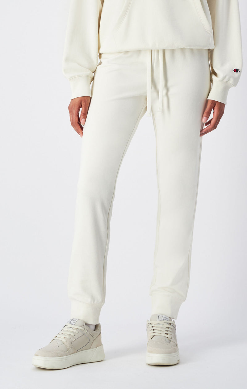Pantalon Léger Coupe Slim avec Bas à Cordon de Serrage Femme