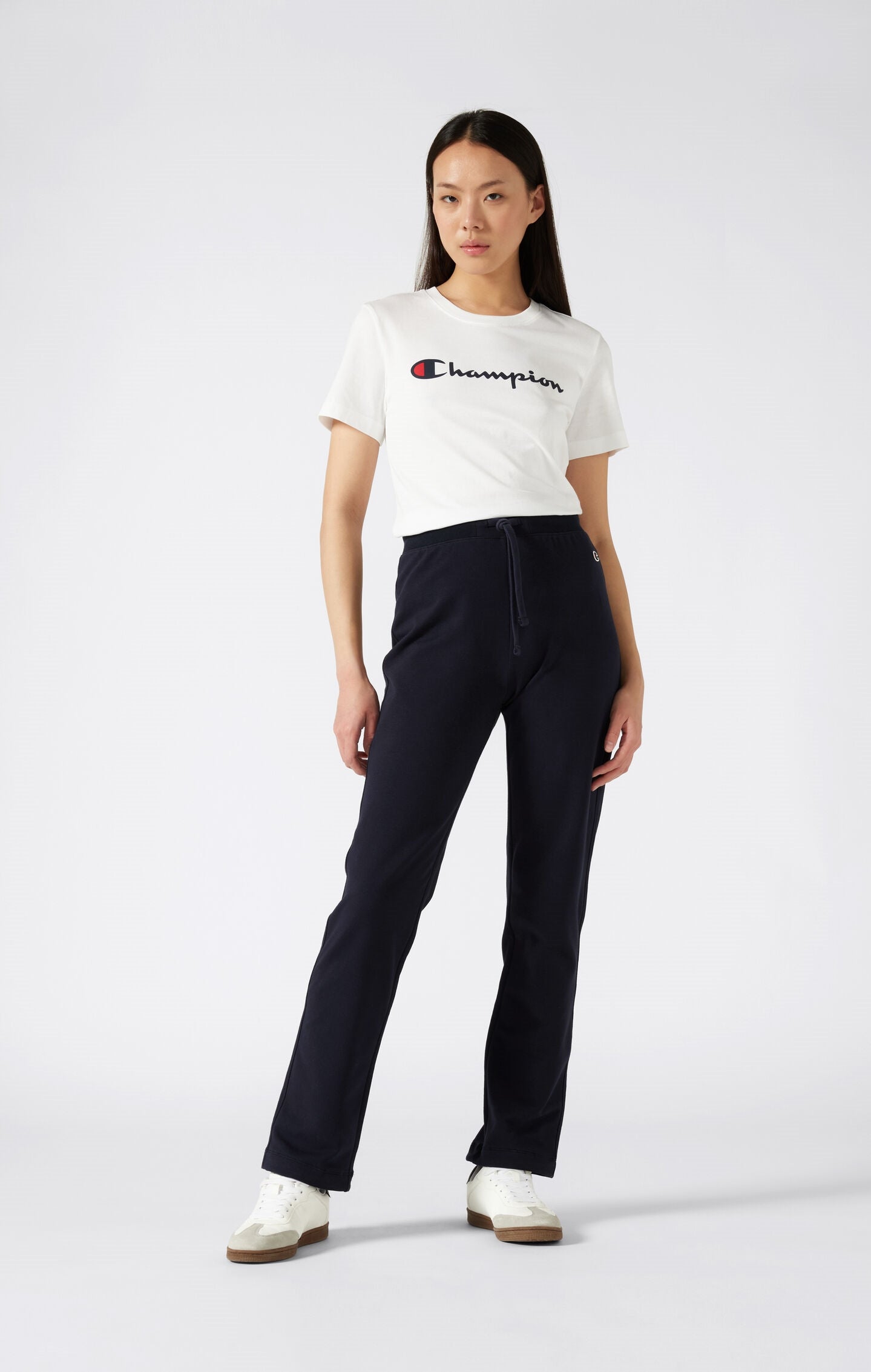 Pantalon Léger Coupe Droite Slim Fit Femme