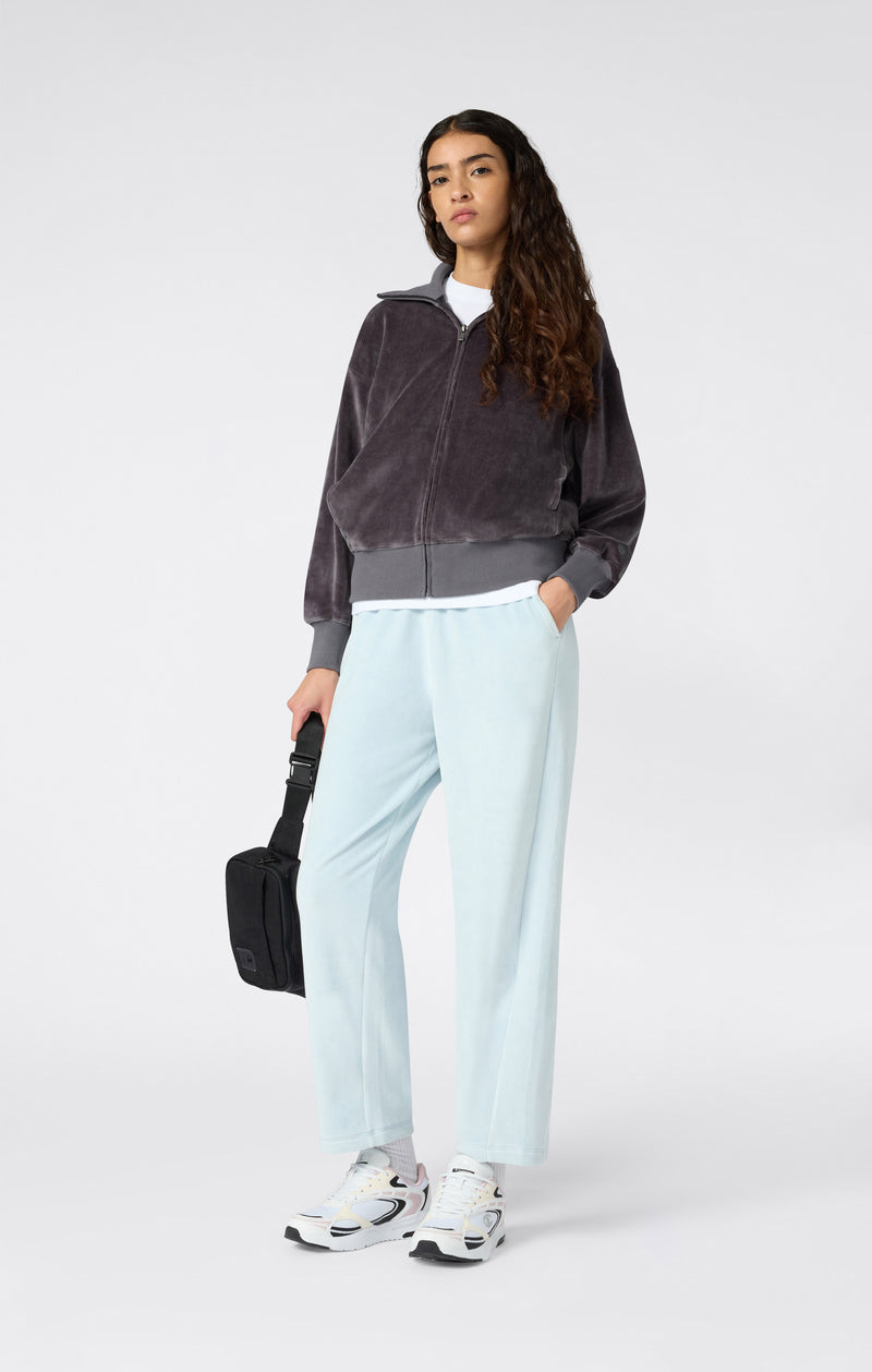 Women's Velour Full Zip Sweatshirt