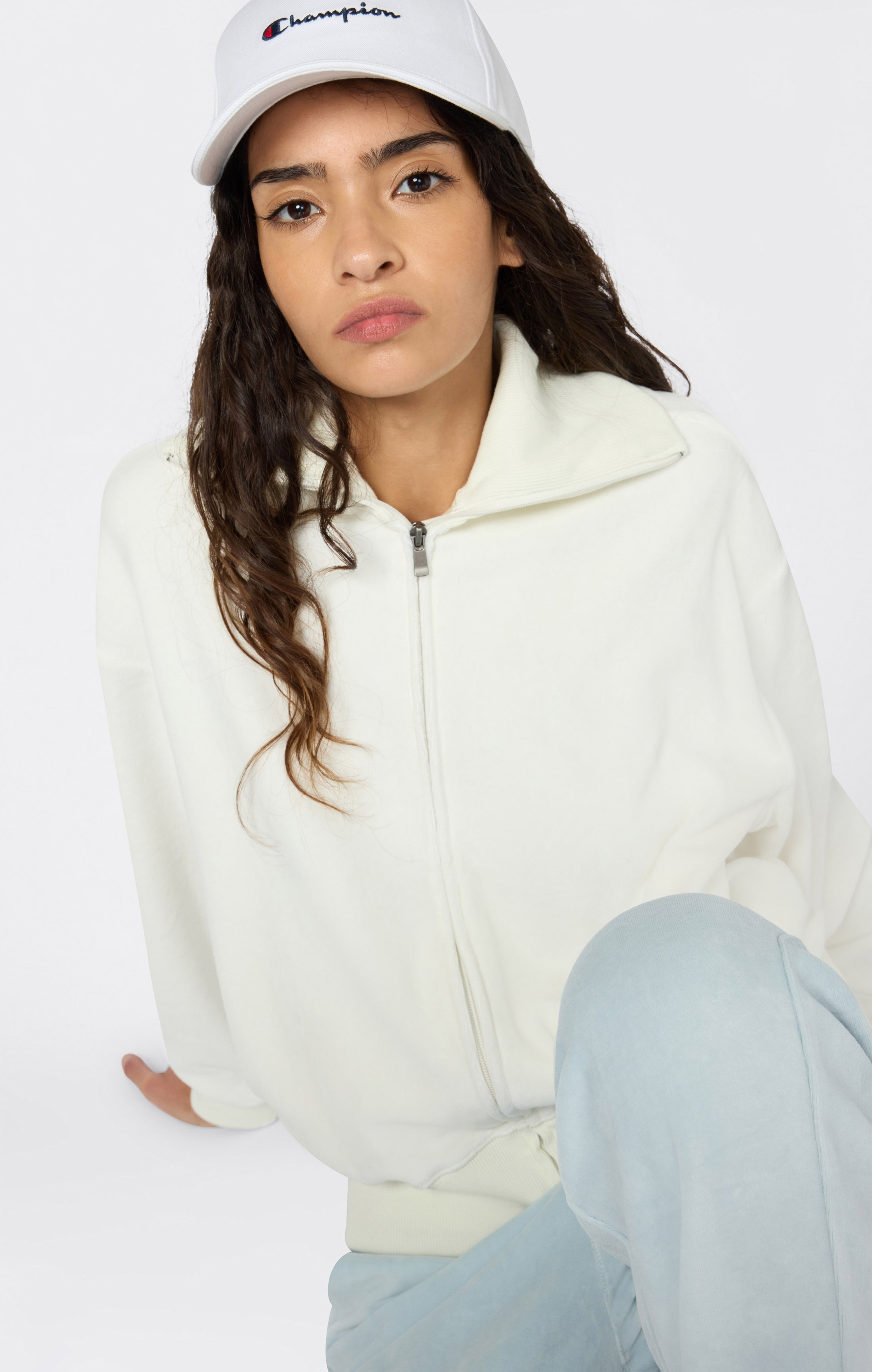 Women's Velour Full Zip Sweatshirt