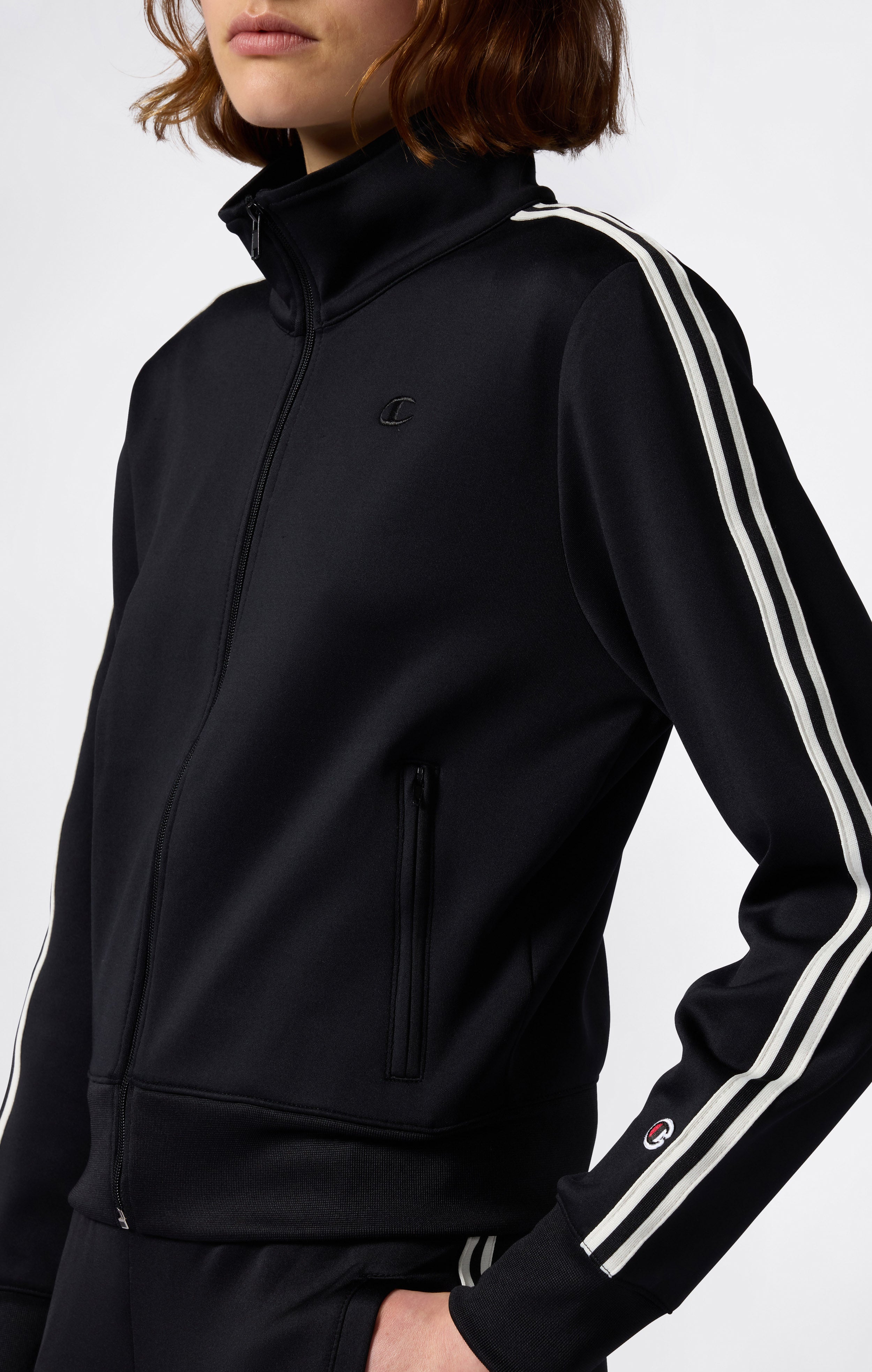 Damen-Tracktop mit Durchgehendem Reißverschluss Icons