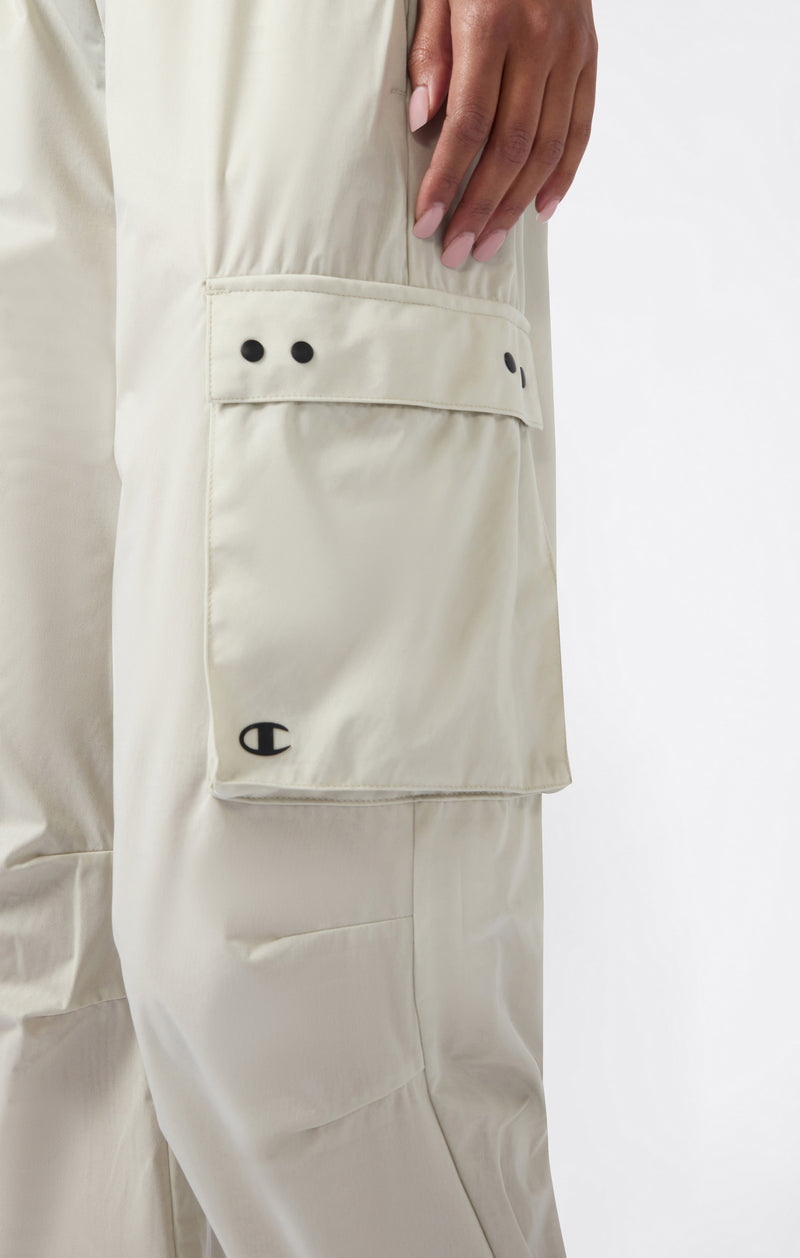 River Island - Pantaloni Cargo Beige Con Fondo Elasticizzato E Zip - Foto 7