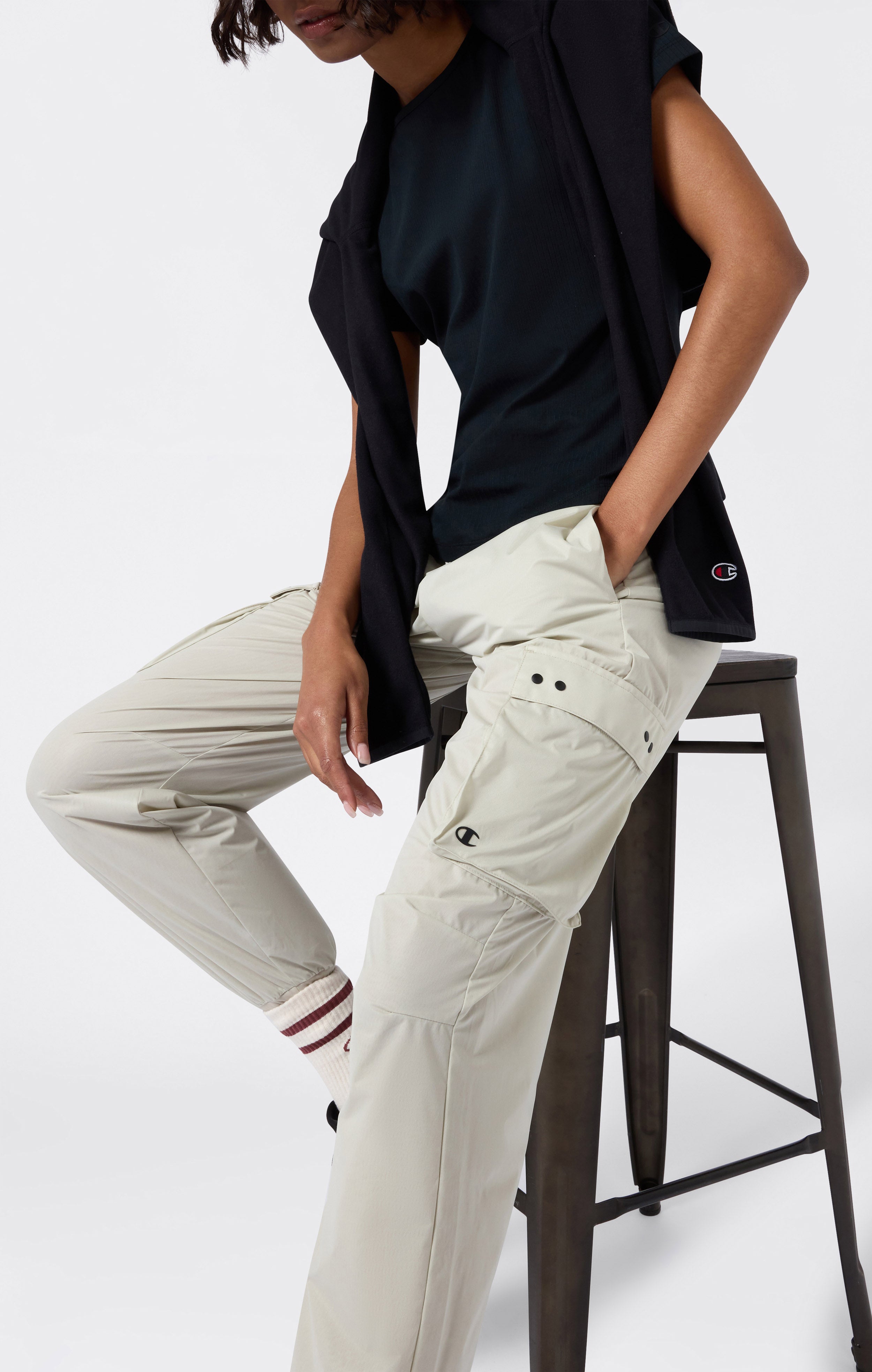 Pantalon Cargo Femme Ultra Léger Avec Poignets