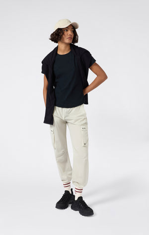 Pantaloni Cargo Donna Ultra Leggeri Con Polsino