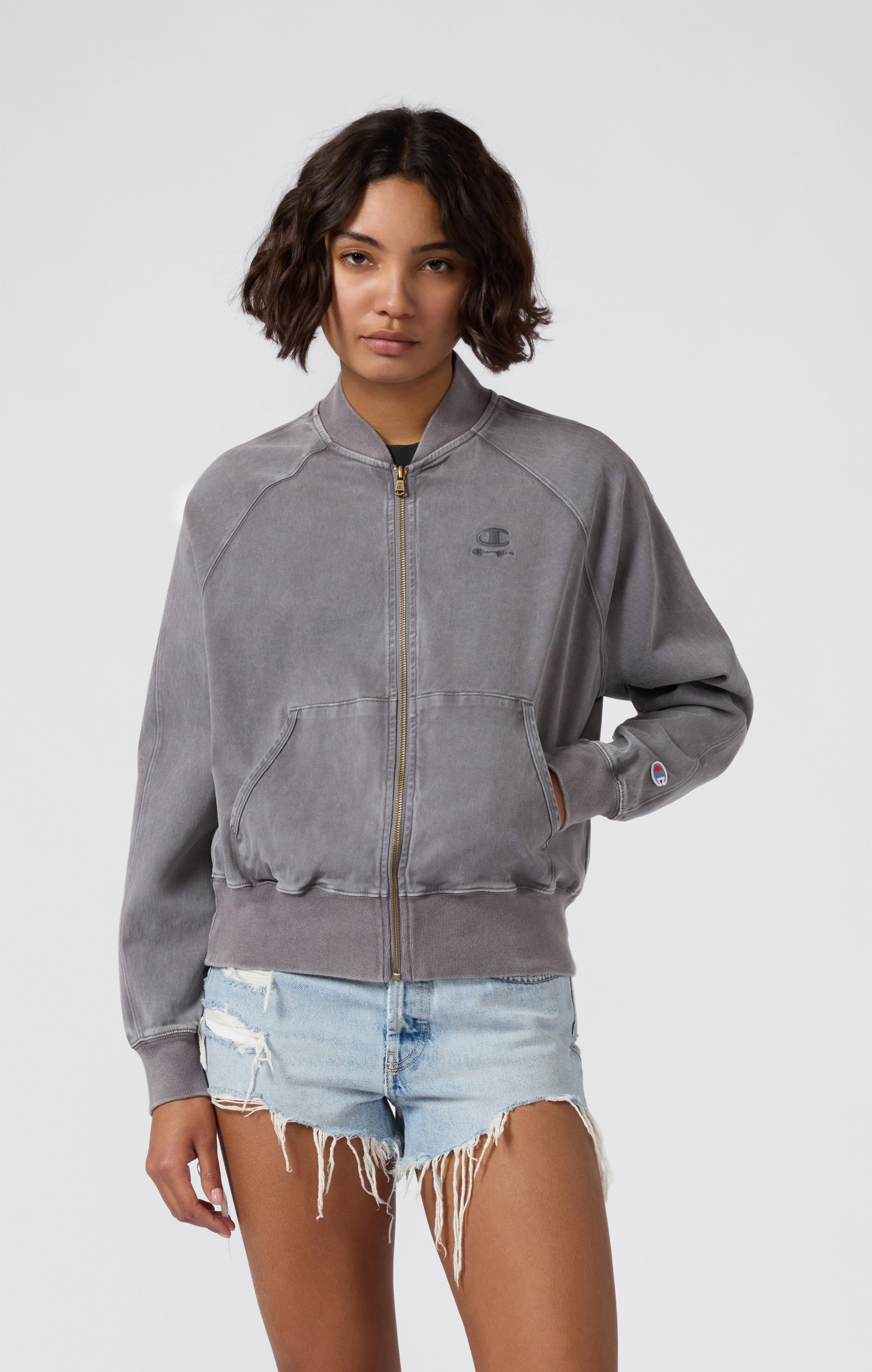 Cazadora Bomber de Mujer de Corte Holgado