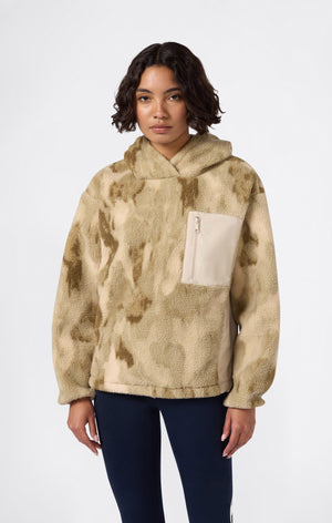 Felpa con Cappuccio in Polar Teddy da Donna