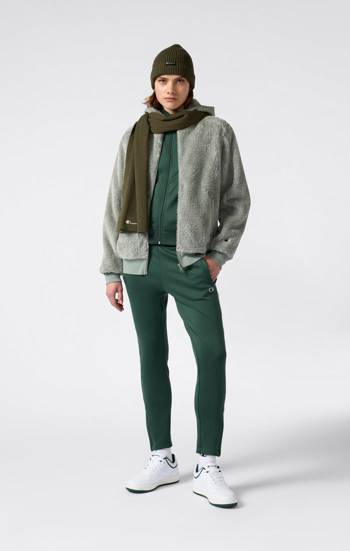 Damen Sherpa Teddy Kapuzensweatshirt mit durchgehendem Reißverschluss