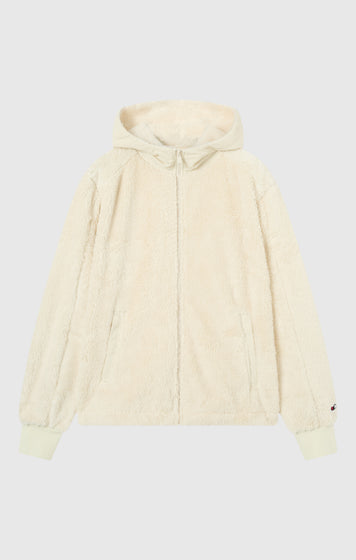 Sweat à capuche zippé intégral en Polar Teddy pour Femme