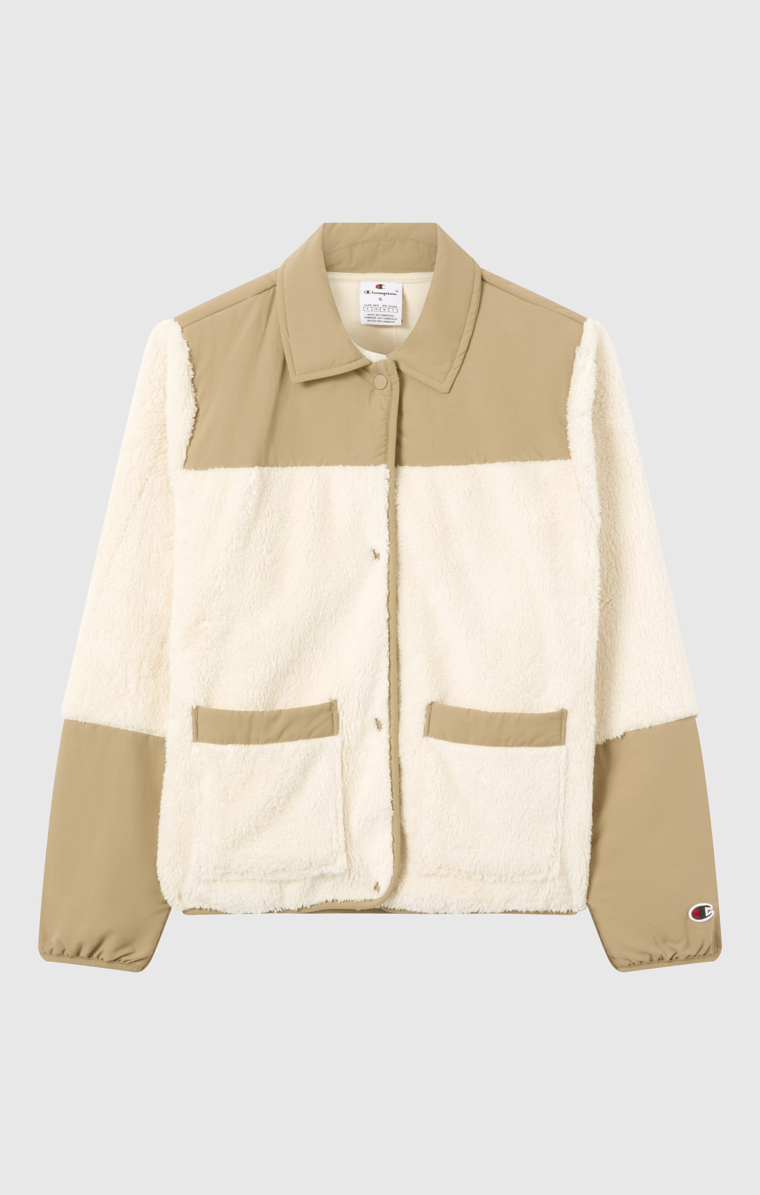 Veste en Polar avec fermeture à boutons pour Femme