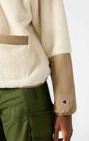 Veste en Polar avec fermeture à boutons pour Femme