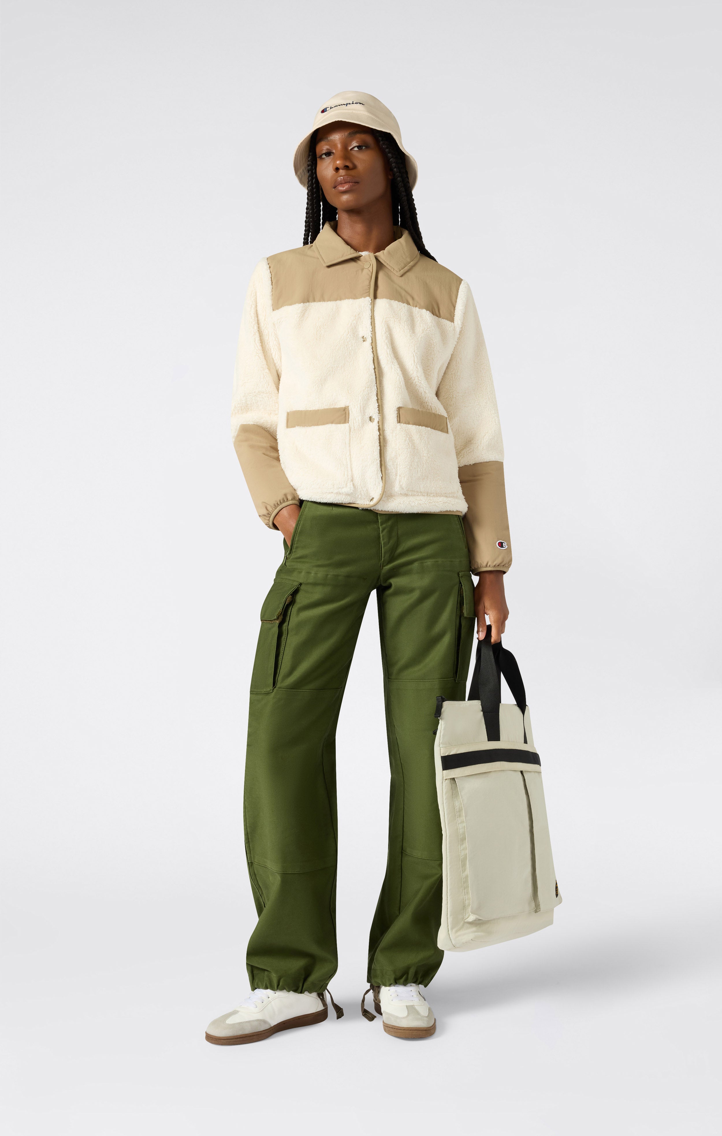 Veste en Polar avec fermeture à boutons pour Femme