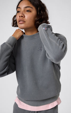 Damen-Sweatshirt mit Rundhalsausschnitt