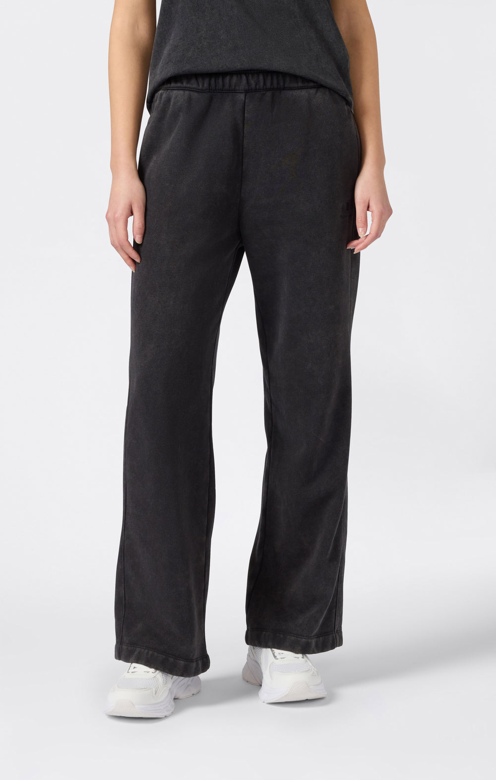 Women's Washed Wide Leg Fleece Pants Icons