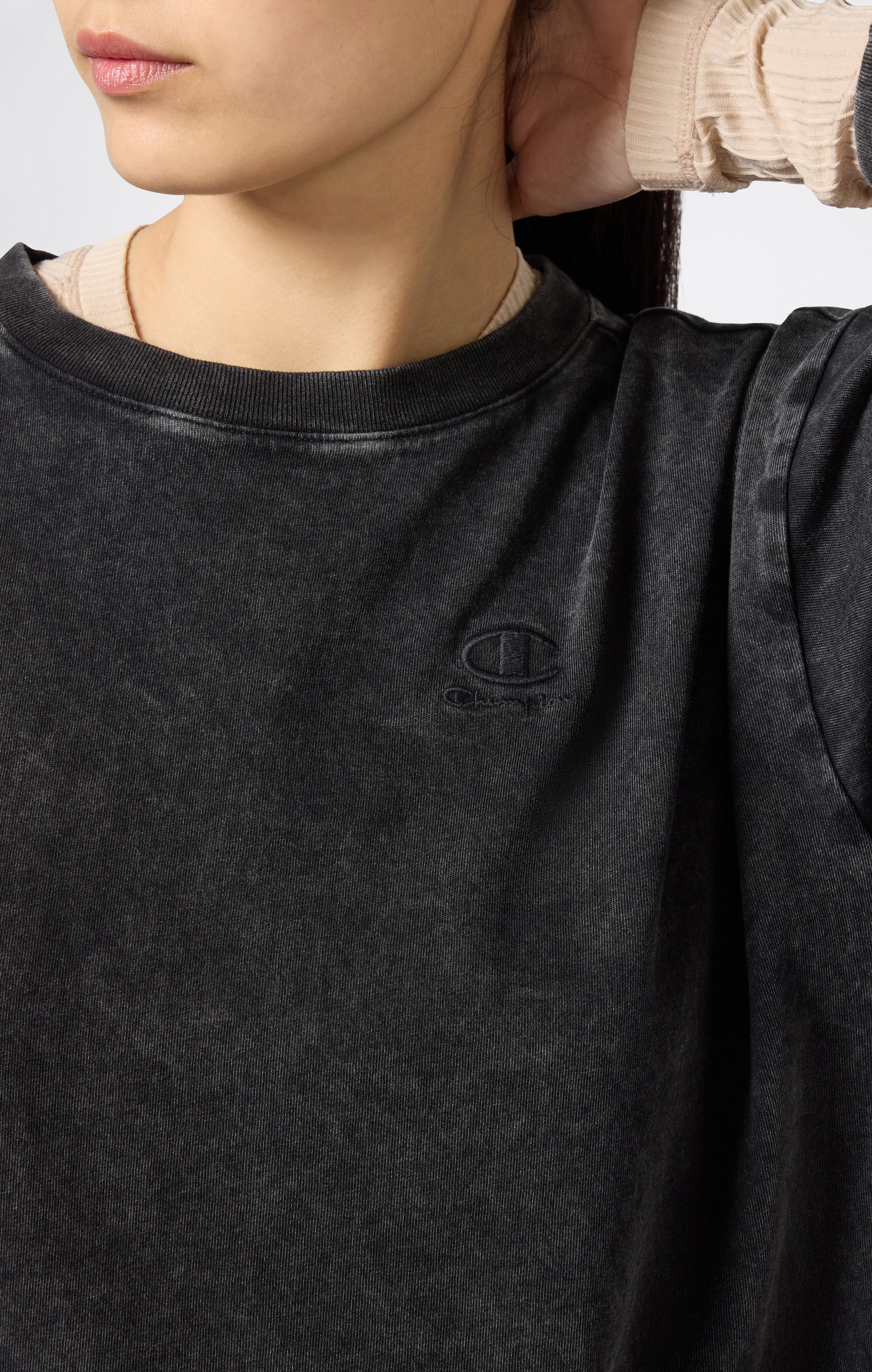 T-Shirt Donna Manica Lunga Effetto Slavato Icons