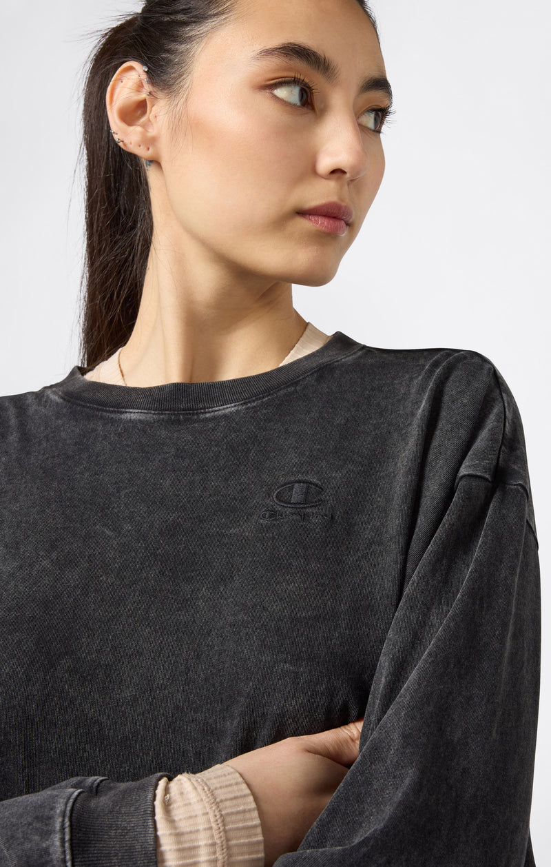 Women's Washed Long Sleeve T-Shirt Icons
