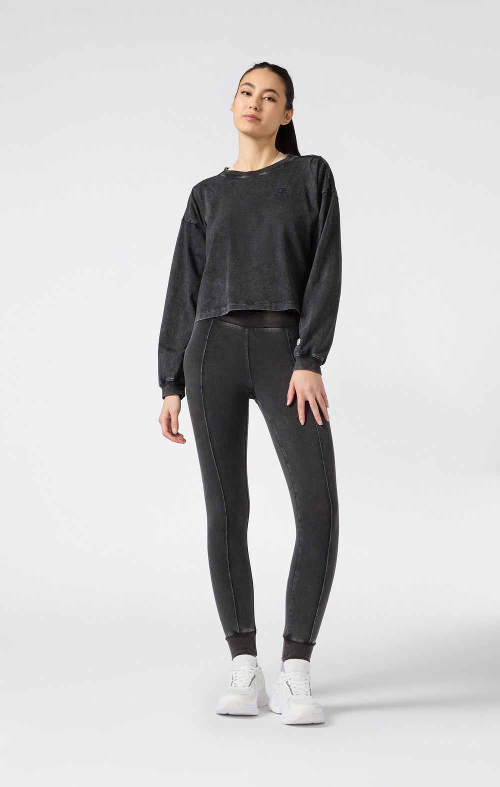 Women's Washed Long Sleeve T-Shirt Icons