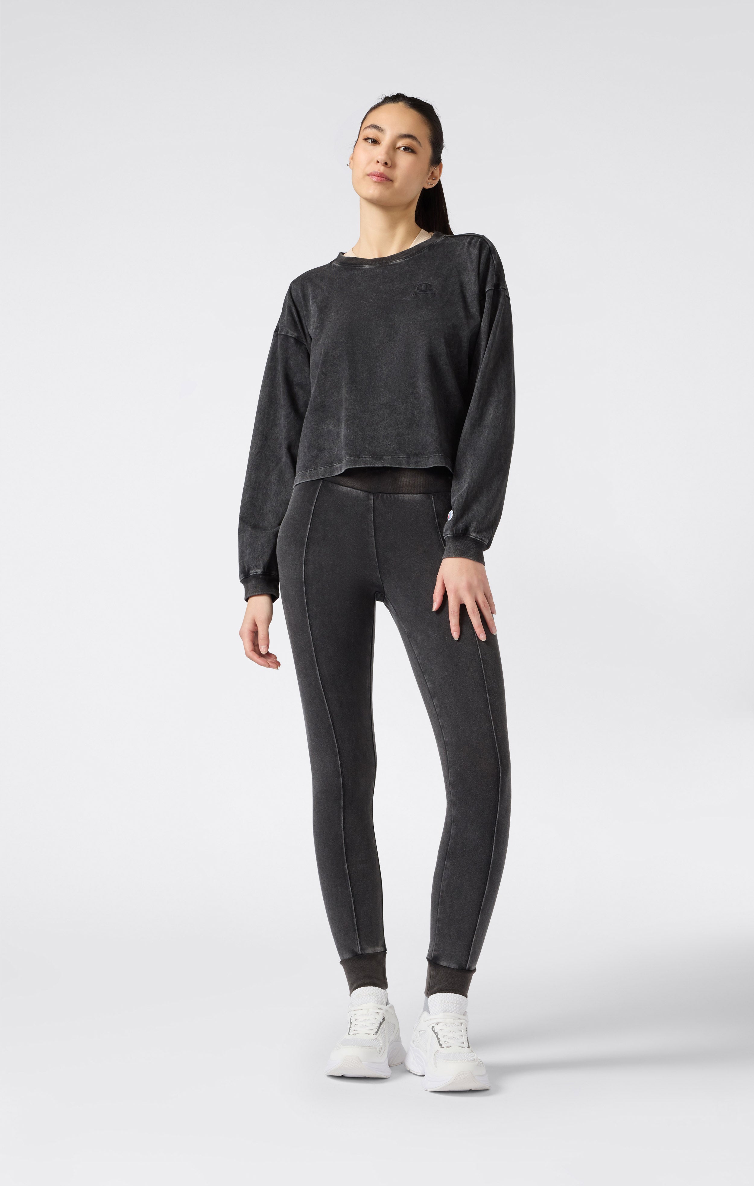 T-Shirt Donna Manica Lunga Effetto Slavato Icons