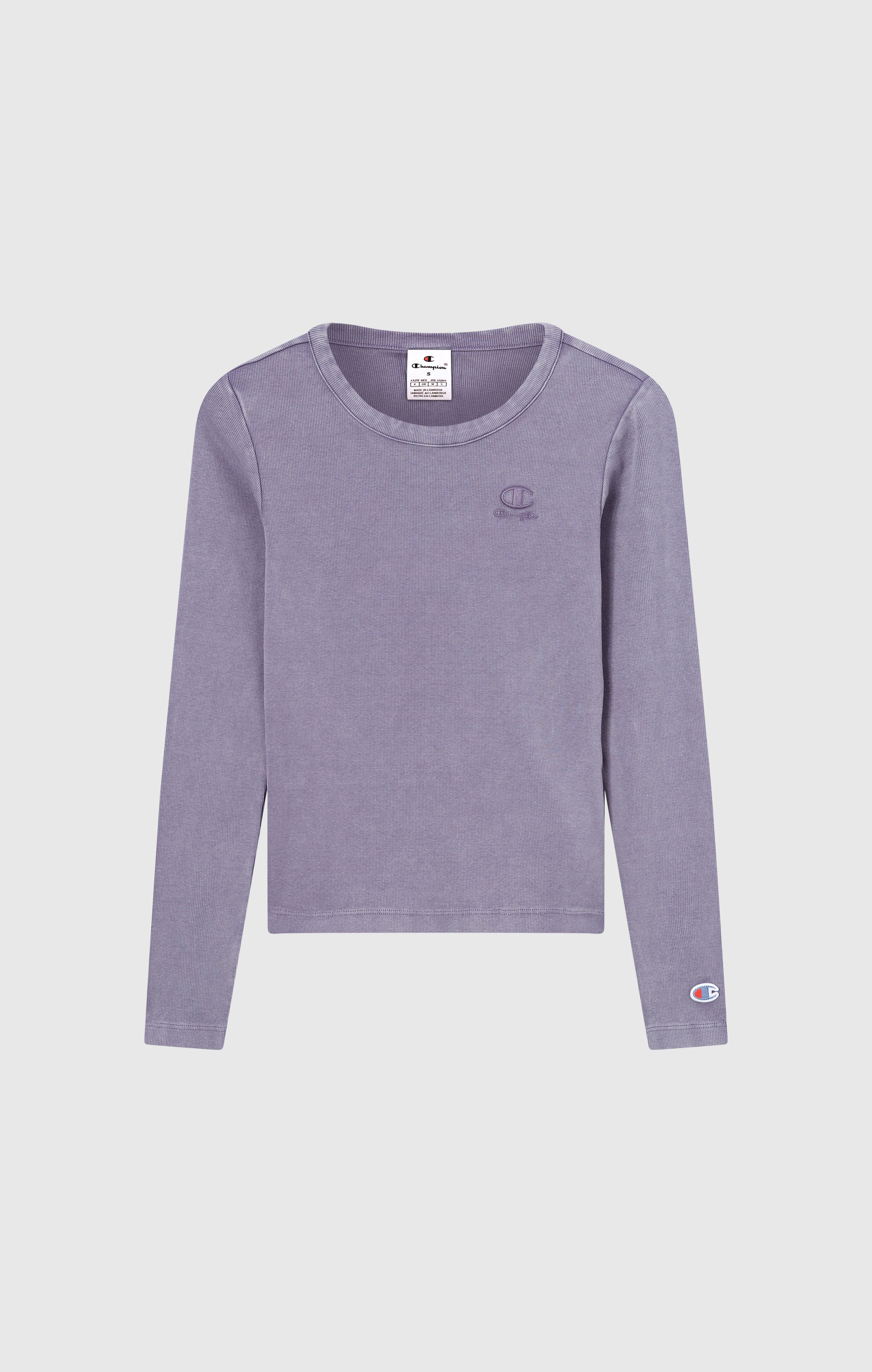 Women's Washed Long Sleeve Fitted T-Shirt Icons