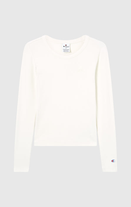 T-Shirt Donna Manica Lunga Slim Fit Effetto Slavato Icons