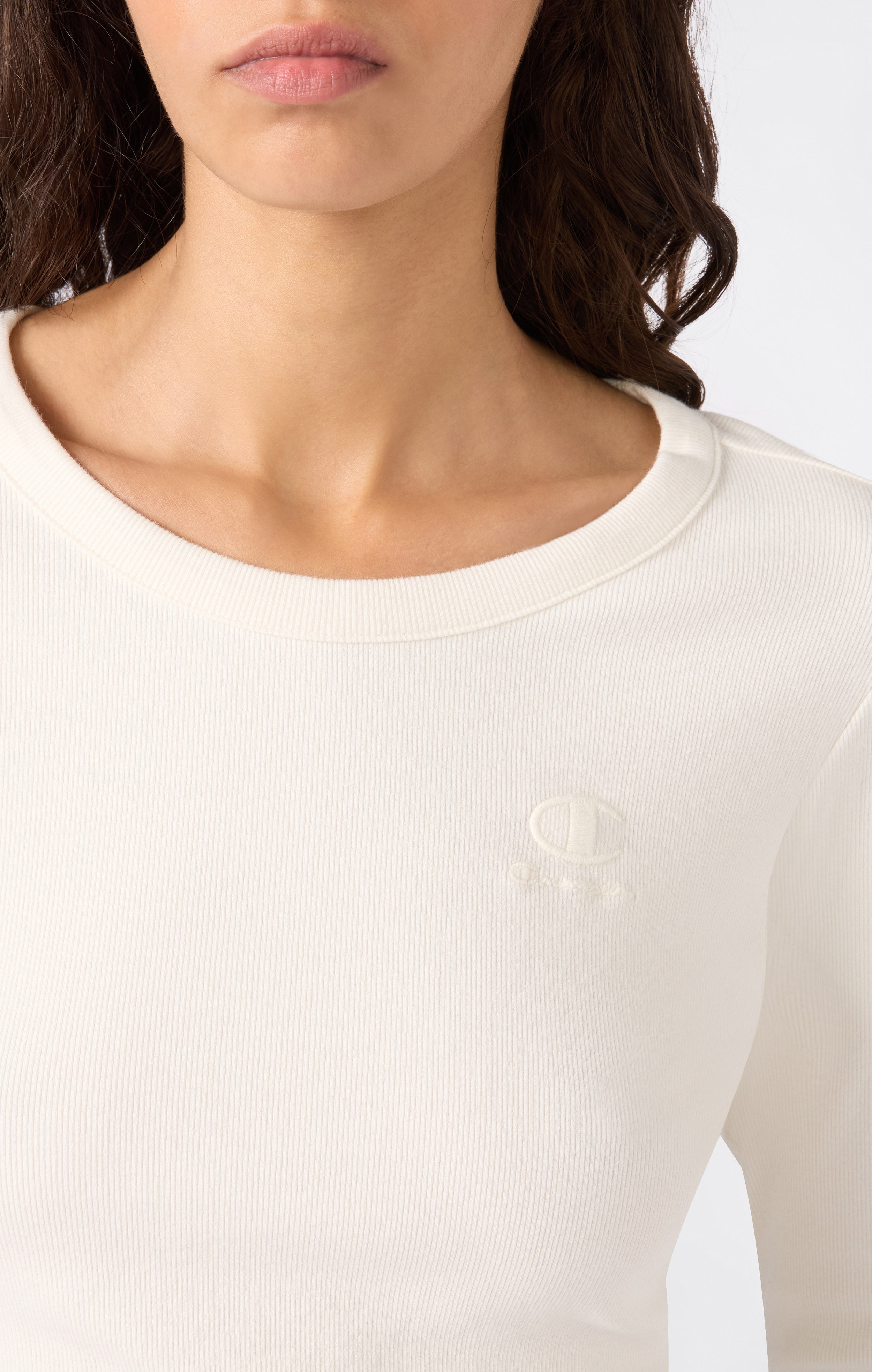 Women's Washed Long Sleeve Fitted T-Shirt Icons