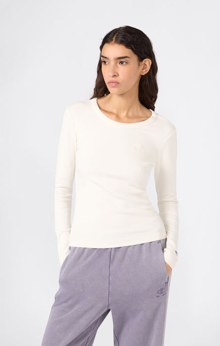 Women's Washed Long Sleeve Fitted T-Shirt Icons