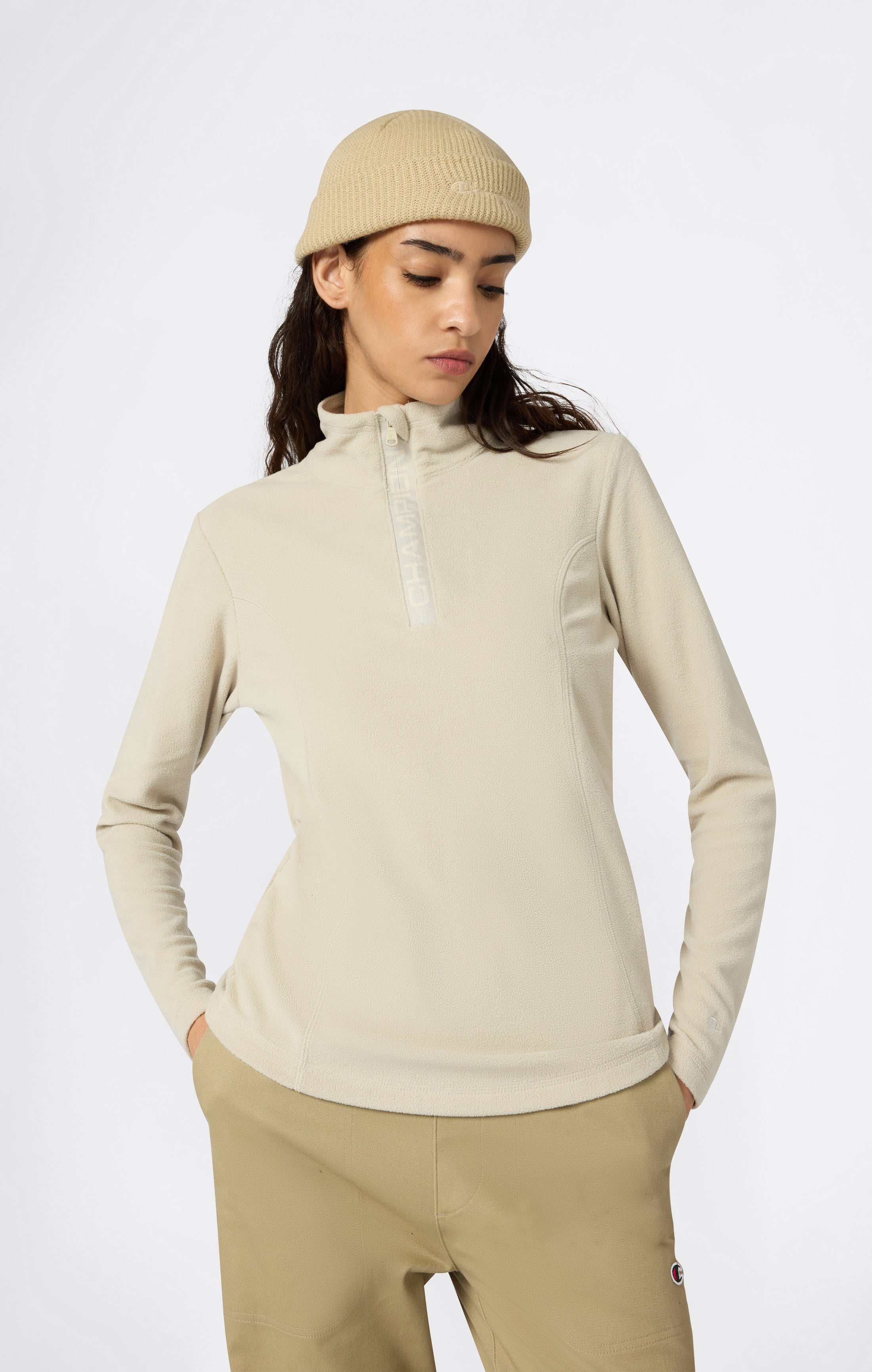 Women's Micro Polar Fleece Half Zip Top