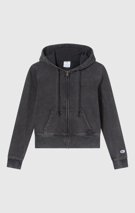 Women's Washed Full Zip Fleece Hoodie Icons