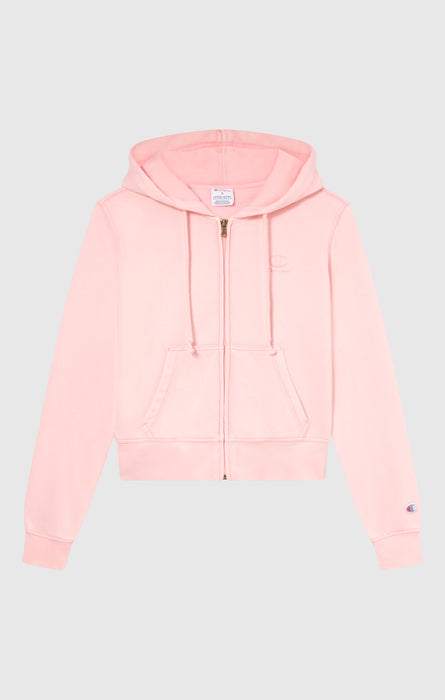 Women's Washed Full Zip Fleece Hoodie Icons