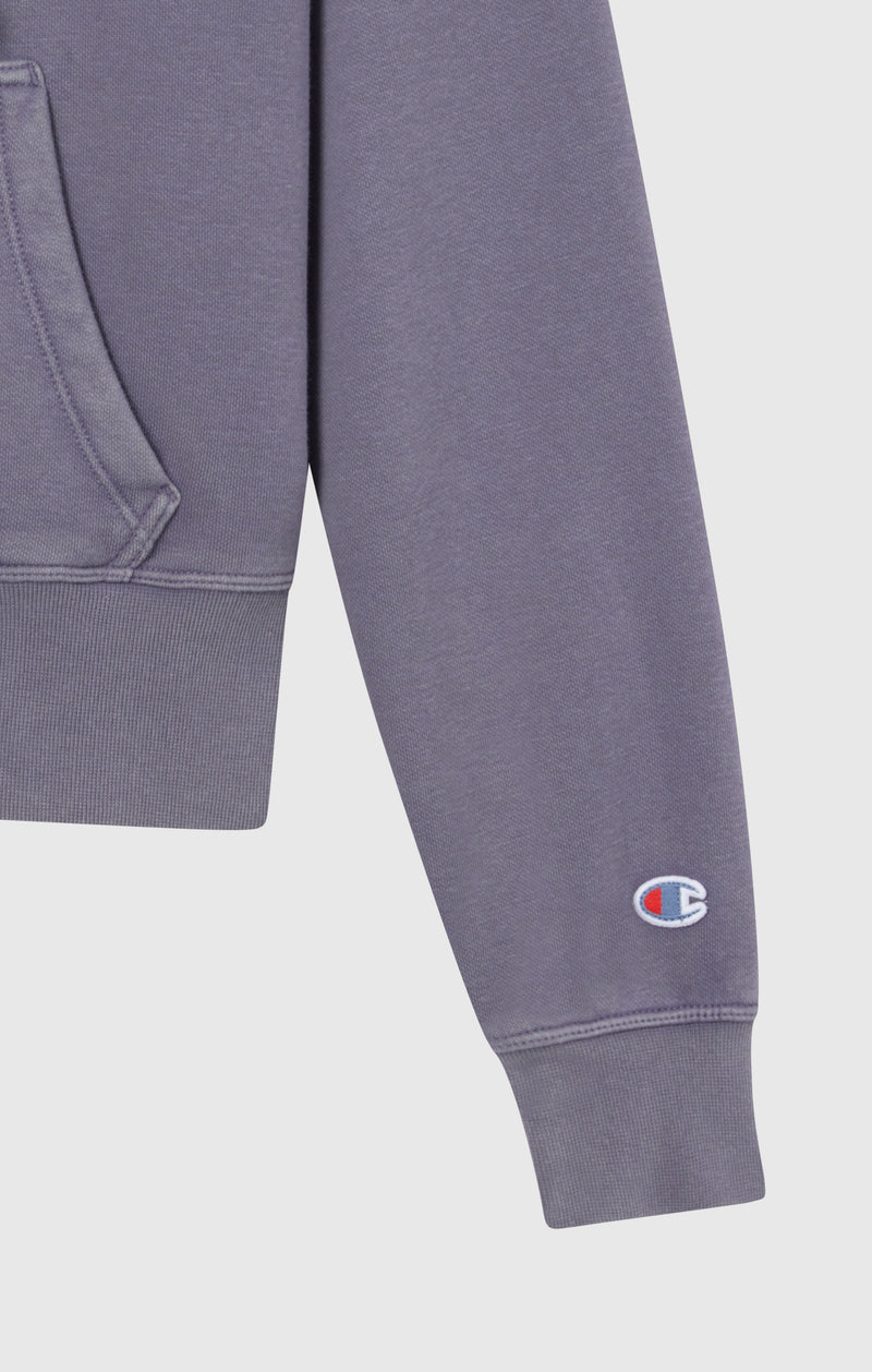 Felpa Con Zip Intera Interno Felpato Effetto Slavato Icons Da Donna