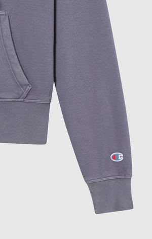 Felpa Con Zip Intera Interno Felpato Effetto Slavato Icons Da Donna