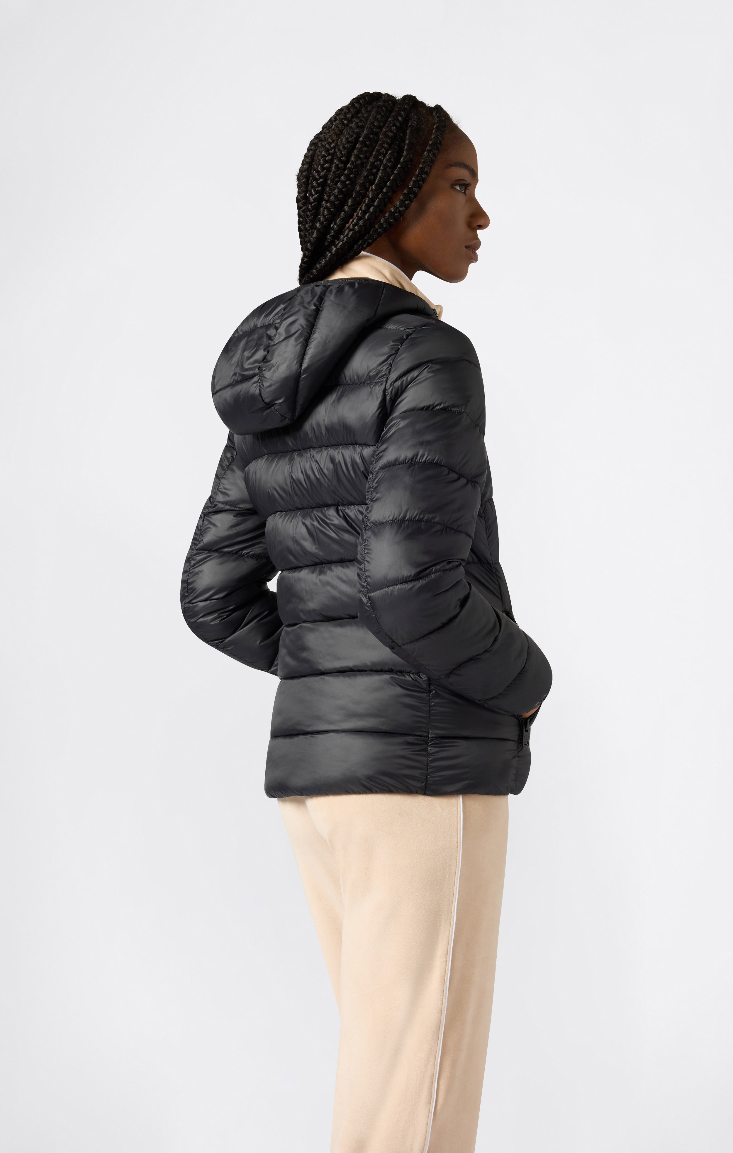 Damen Gefütterte Jacke mit Kapuze