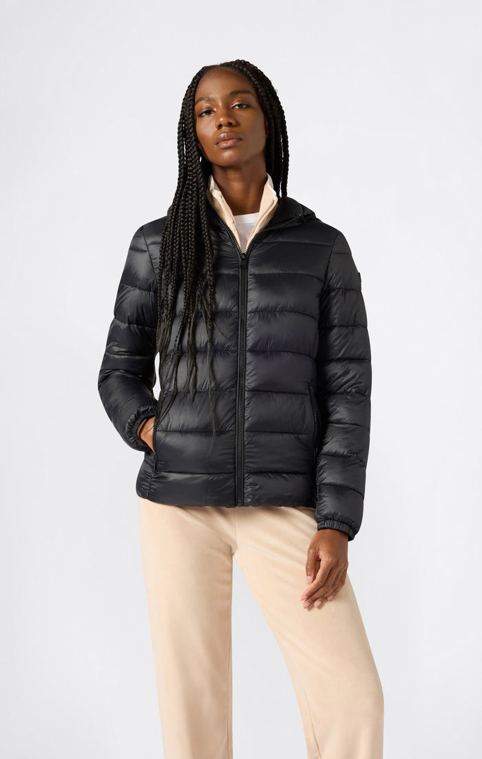 Damen Gefütterte Jacke mit Kapuze