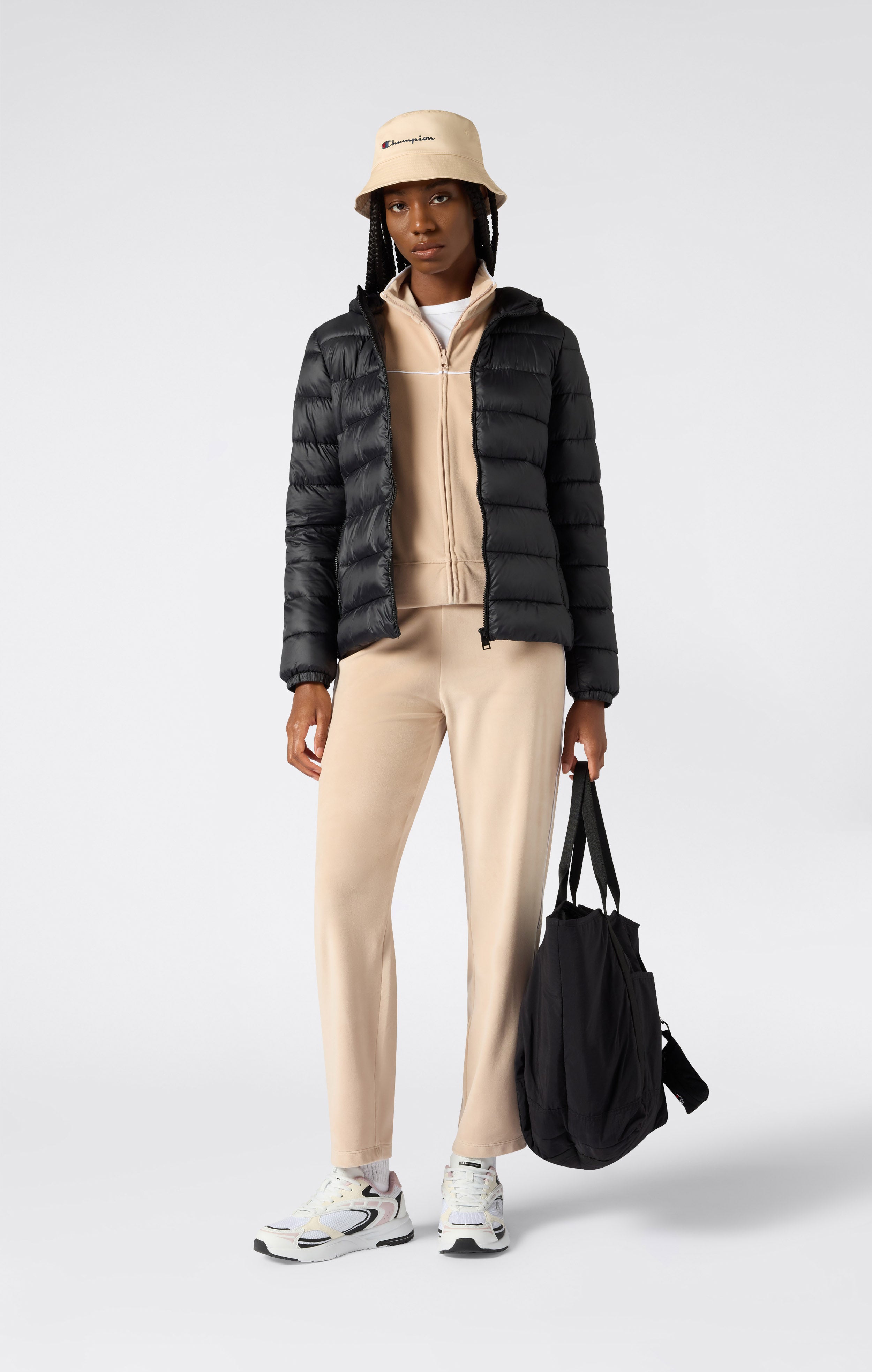 Damen Gefütterte Jacke mit Kapuze