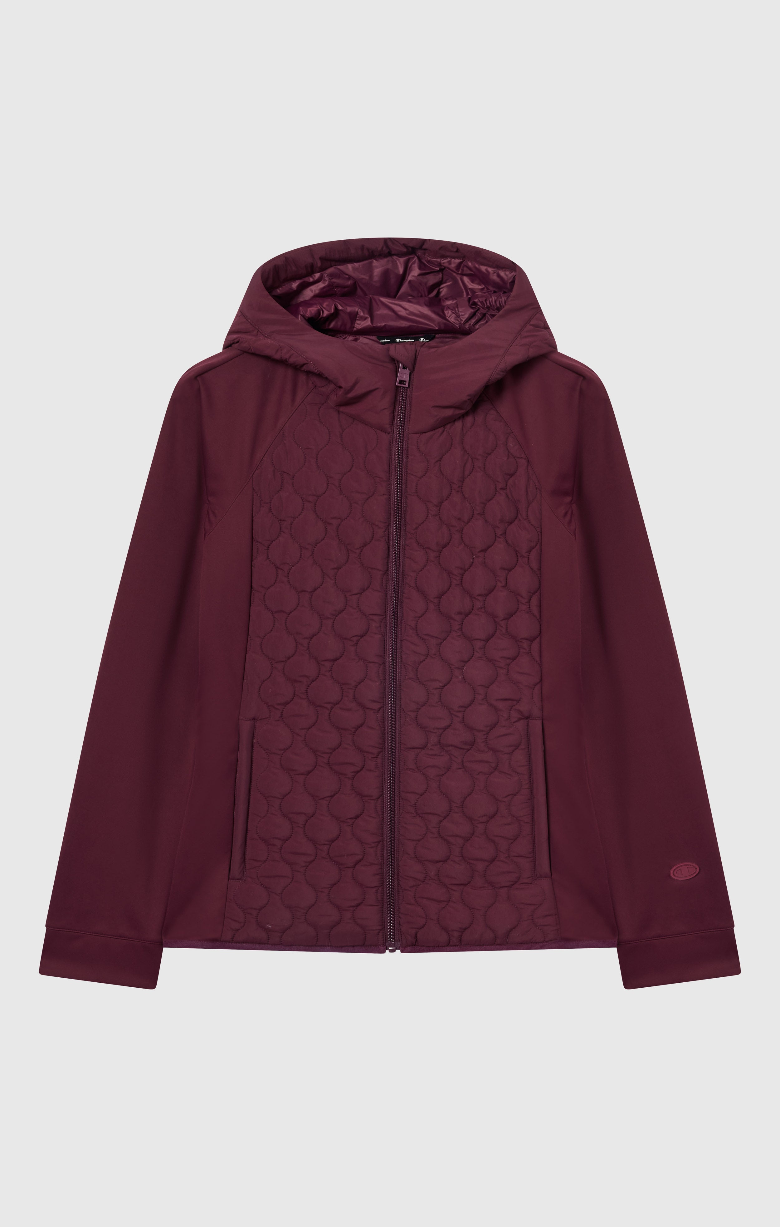 Chaqueta acolchada con capucha para mujer