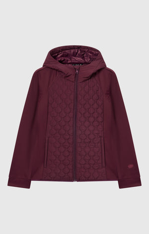 Chaqueta acolchada con capucha para mujer