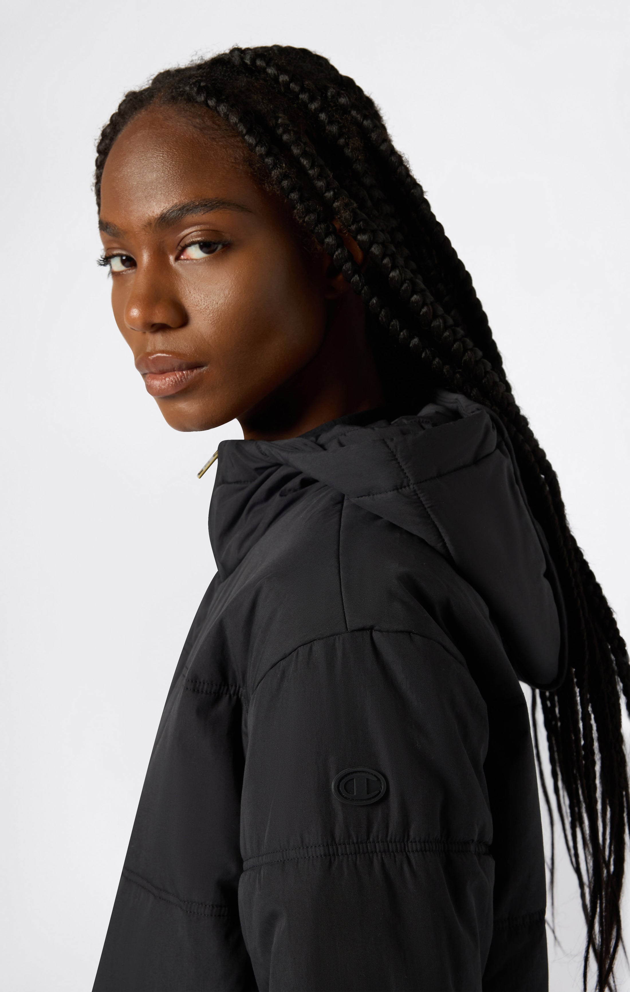 Giacca leggera con cappuccio da donna