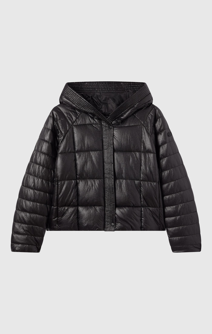 Women’s Shiny Hooded Puffer Jacket