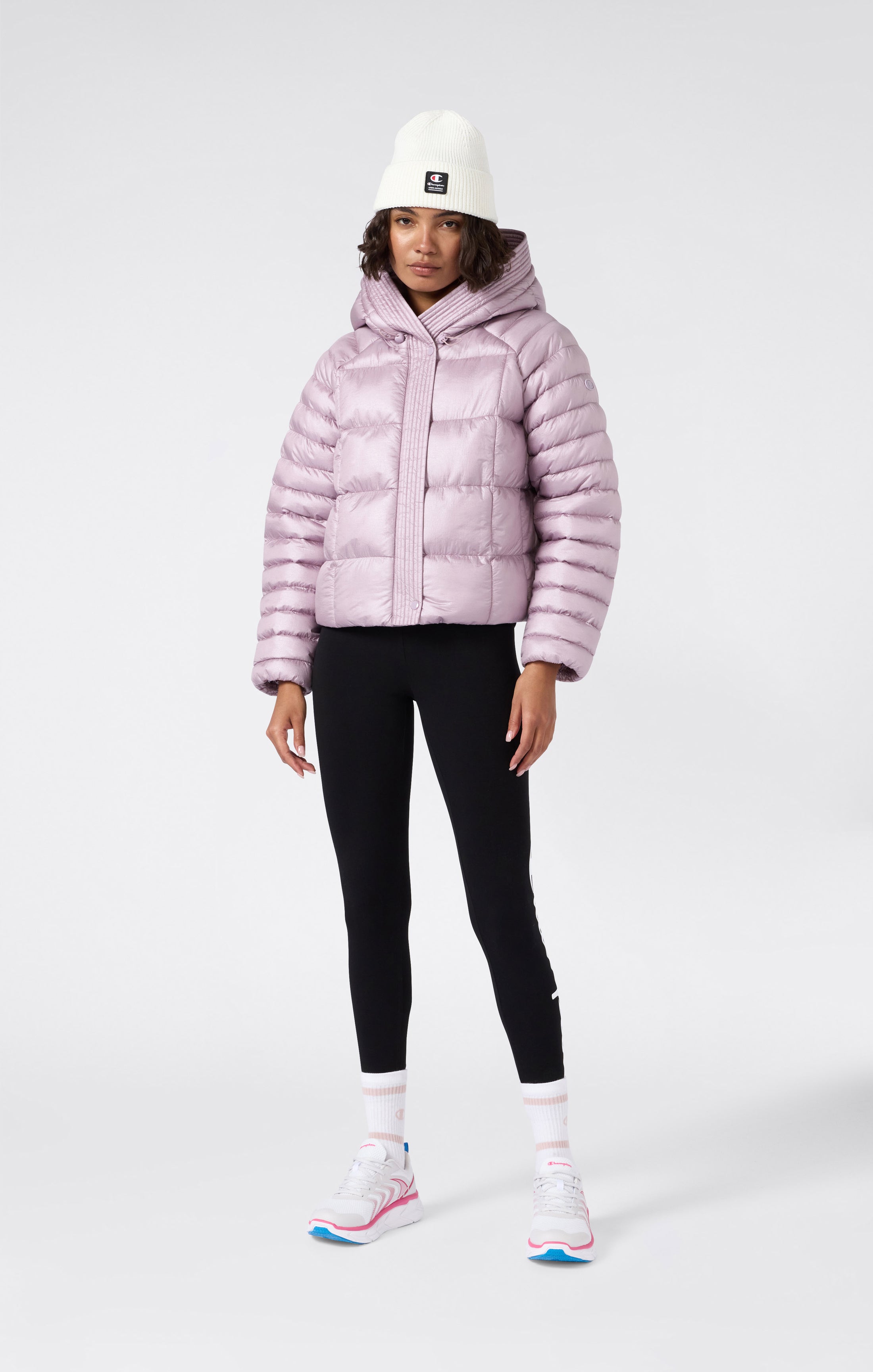 Women’s Shiny Hooded Puffer Jacket