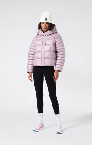 Women’s Shiny Hooded Puffer Jacket