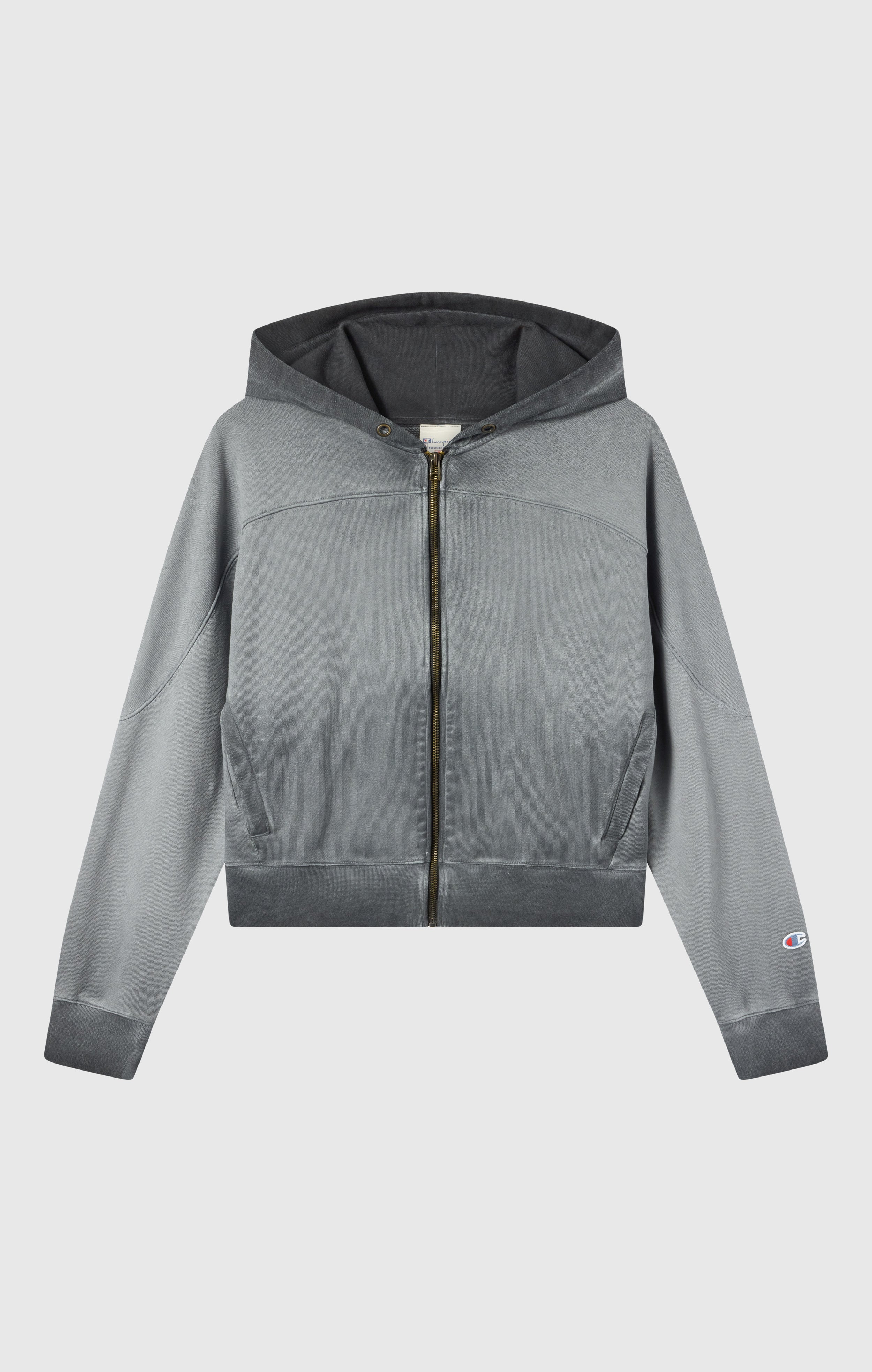 Women’s Washed Full Zip Heavyweight Sweatshirt Hoodie Time Capsule