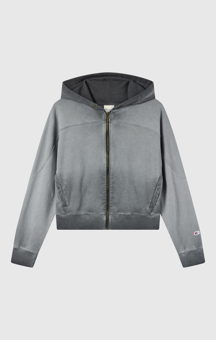 Women’s Washed Full Zip Heavyweight Sweatshirt Hoodie Time Capsule