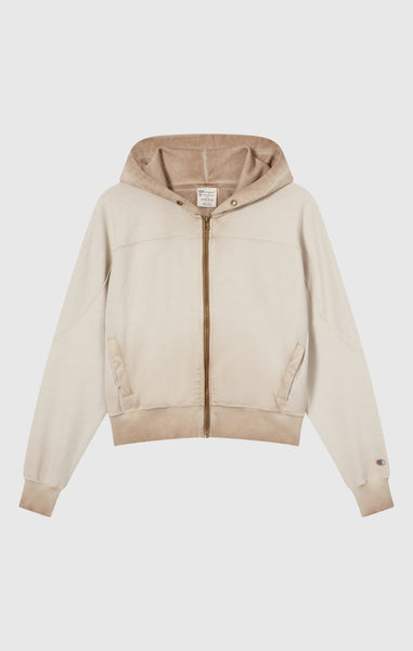 Women’s Washed Full Zip Heavyweight Sweatshirt Hoodie Time Capsule