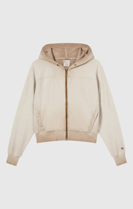 Women’s Washed Full Zip Heavyweight Sweatshirt Hoodie Time Capsule