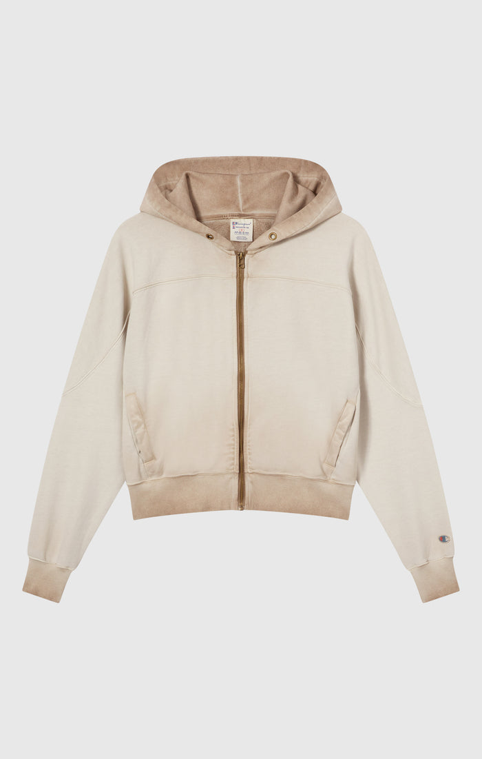 Women’s Washed Full Zip Heavyweight Sweatshirt Hoodie Time Capsule