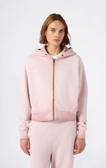 Women’s Washed Full Zip Heavyweight Sweatshirt Hoodie Time Capsule