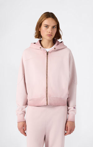 Women’s Washed Full Zip Heavyweight Sweatshirt Hoodie Time Capsule