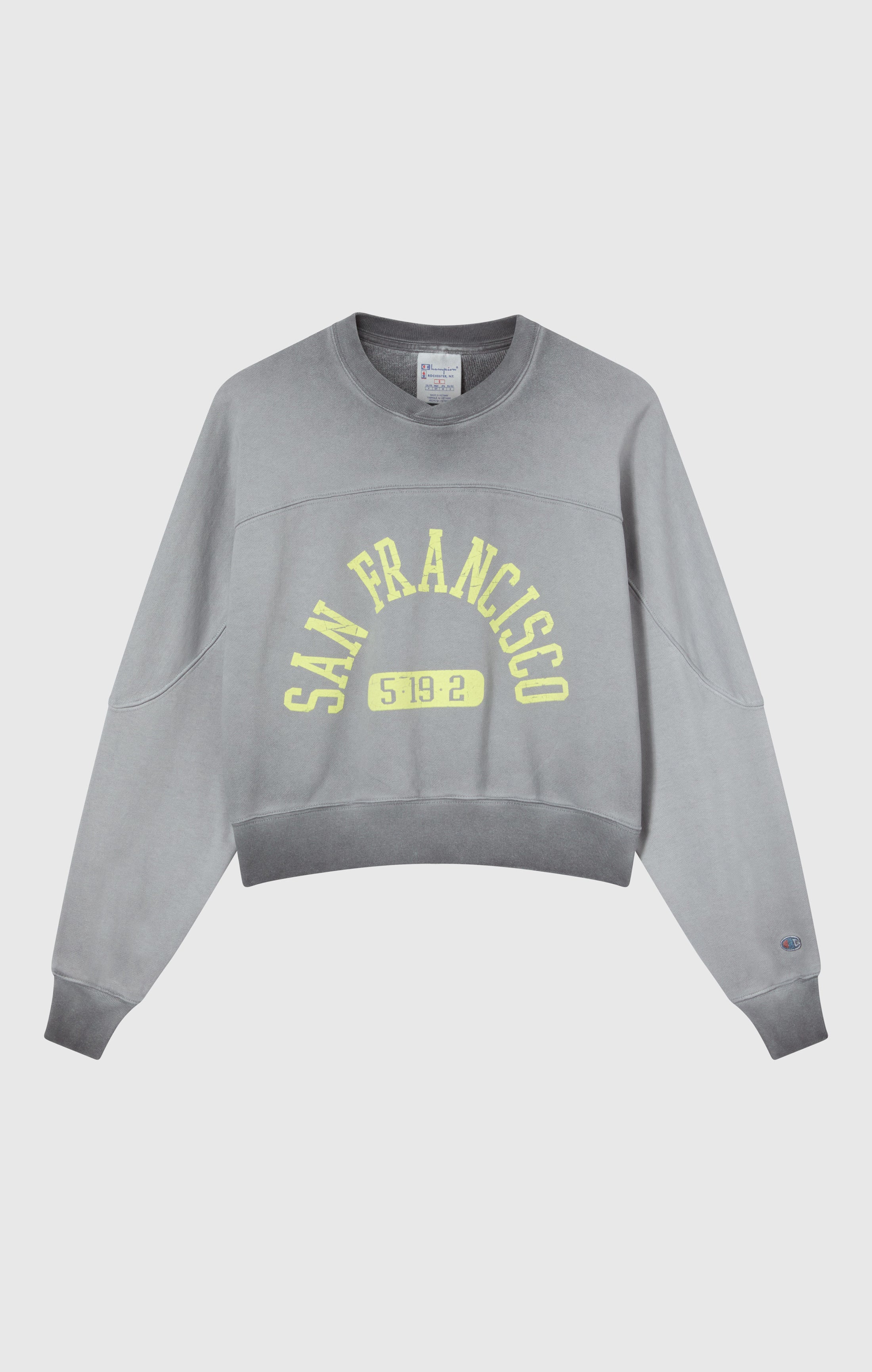 Damen Sweatshirt Mit Used-Look Schwerer Stoff Time Capsule