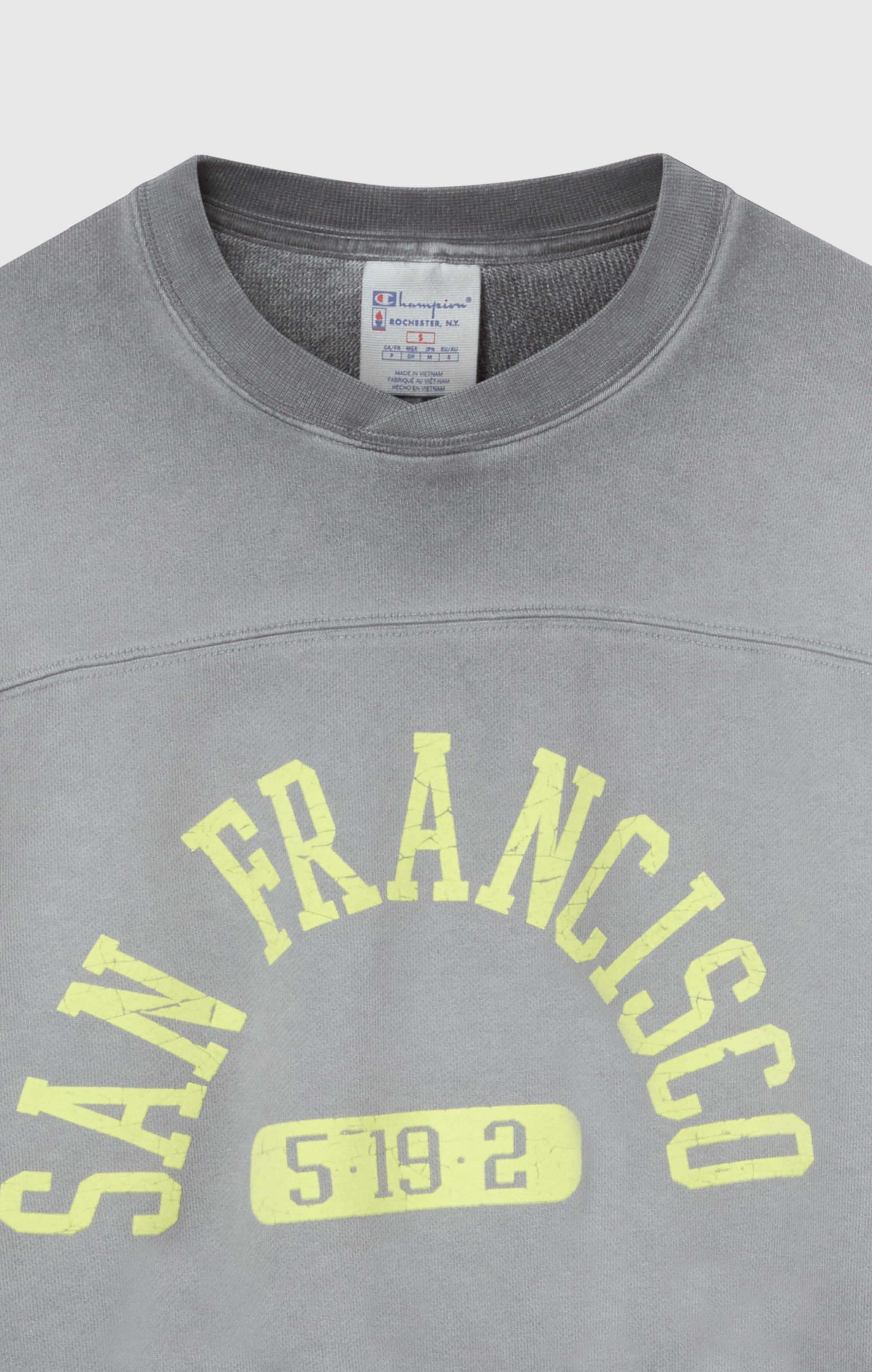 Damen Sweatshirt Mit Used-Look Schwerer Stoff Time Capsule